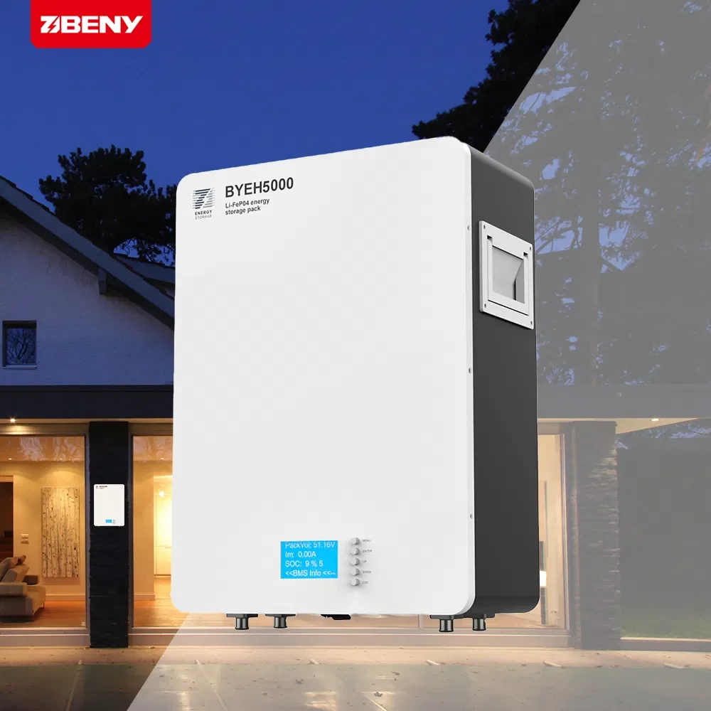 Energy Storage Systems Lithium - Beny Power Wall Lifepo4 Battery 5kwh 51 2v Lithium Batteries For Home - Electroservice